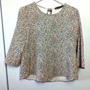 ZARA Women Blouse with "open" back size  medium Super original!